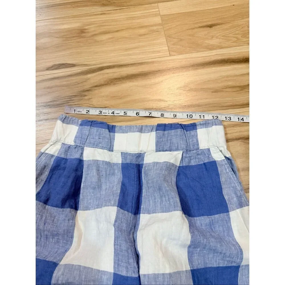 Lou & Grey NWT linen shorts pockets elastic waist size XS